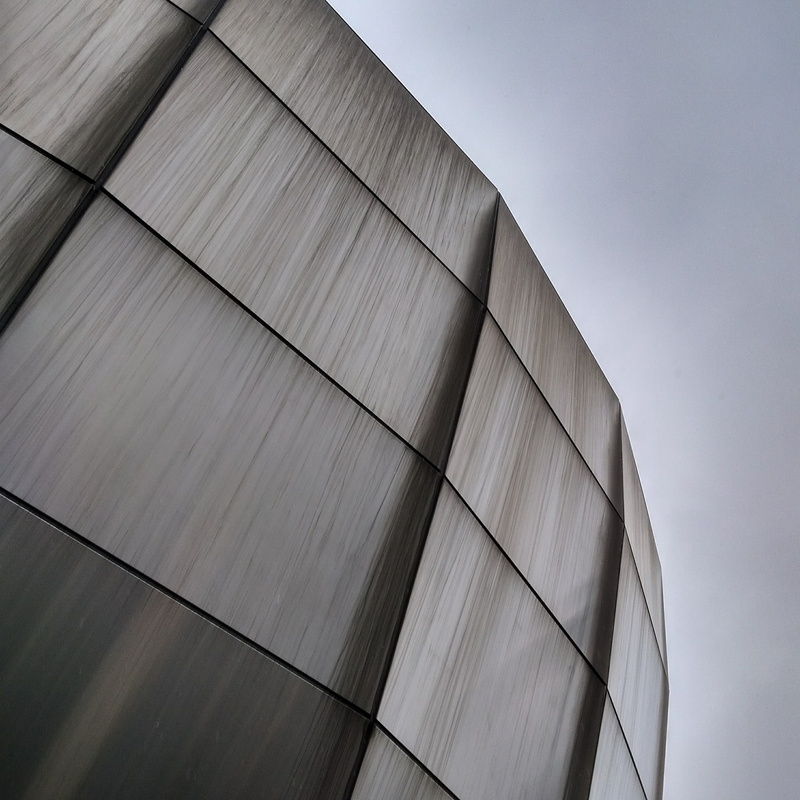 architecture, square, discolouring, silo, low angle view, wood - material, 2K, outdoors, building, sheffield, pattern, business, rain, modern, no people