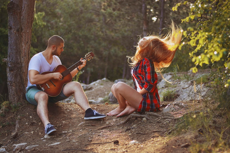 black, guitar, neck, guy, s, red, v, men, women, t, girl, white, 1080P, dress, song, shirt