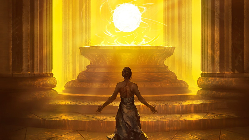 yellow, Born of the Gods, Magic: The Gathering, 1080P, pillar