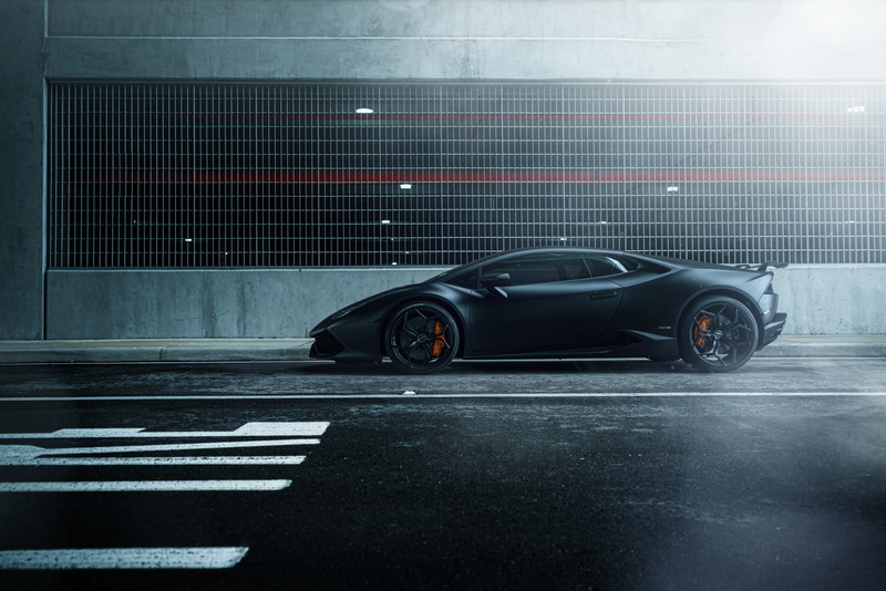 black, William Stern, 5K, Lamborghini Huracan, car, hq, street