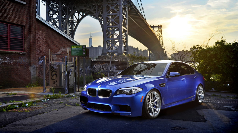 day, building exterior, bridge, architecture, car, hq, bmw m5, built structure, city, street, connection, no people, motor vehicle, sedan, cloud - sky