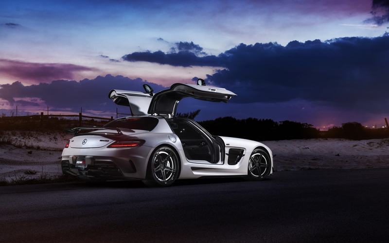 Mercedes SLS, rechange, Black Series, RennTech, tuning, Mercedes, William Stern, 4K, car