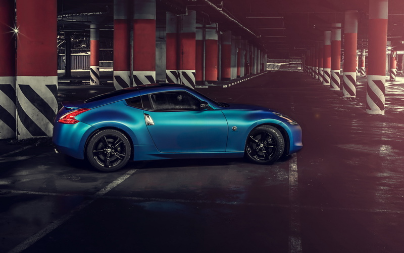 4K, car, blue, hq, nissan 370z