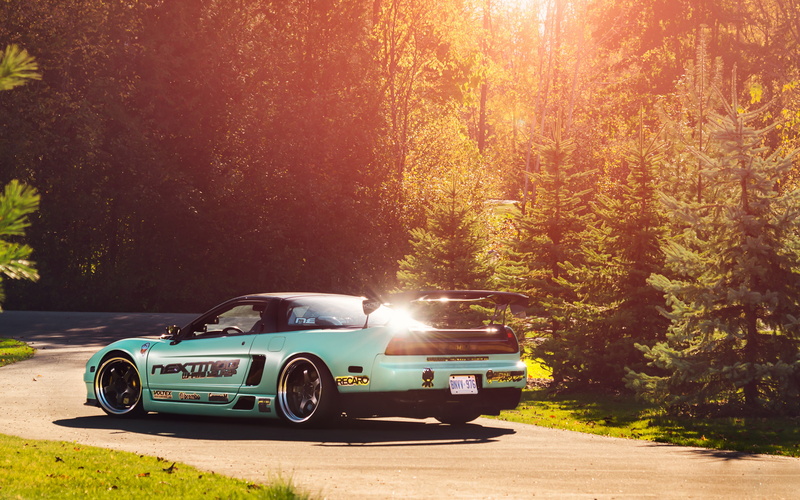 sunny, transportation, hq, rechange, road, motor vehicle, headlight, tuning, sunlight, outdoors, honda nsx, mode of transportation, day, teal