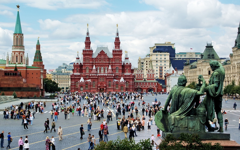 building, 2K, visit, red, crowd, travel destinations, belief, travel, real people, cloud - sky, building exterior, moscow, tourism, women, square
