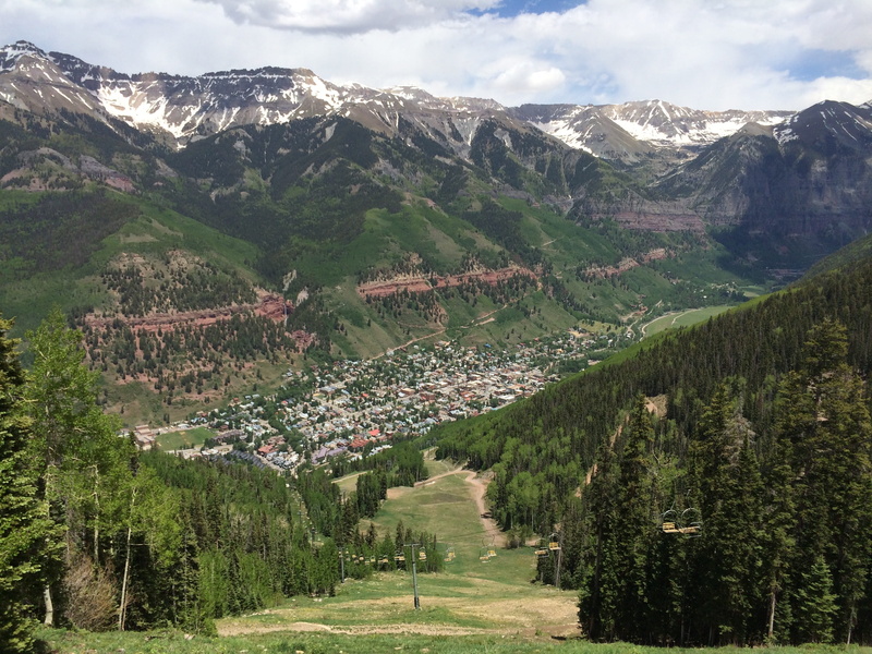 tranquility, outdoors, land, united states, mountain range, nature, green color, non-urban scene, scenics - nature, tree, tranquil scene, telluride, sky