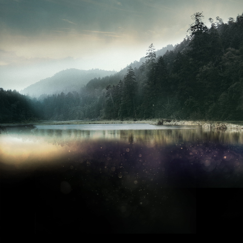 outdoors, sad, cloud - sky, 4K, creek, sky, beauty in nature, landscape, no people, fog, forest, tranquility, environment, dark, trees, reflection lake