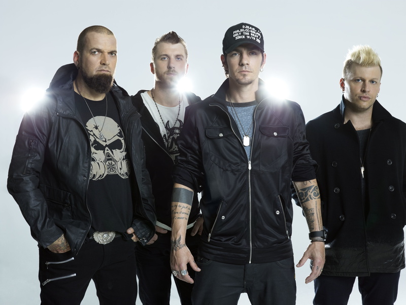 standing, Band, people, front view, looking at camera, young adult, attitude, young men, Rock, casual clothing, portrait, men, Three days grace, three quarter length