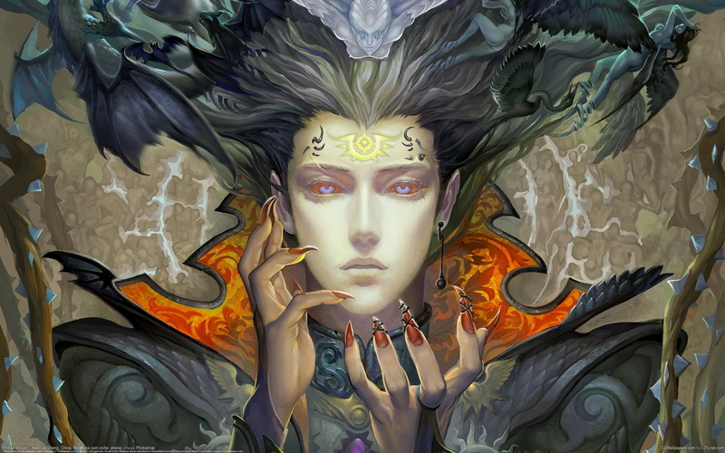 angels, occult, dark, demon, piercing, fantasy, 2K, girl, claws, demons, evil, symbols