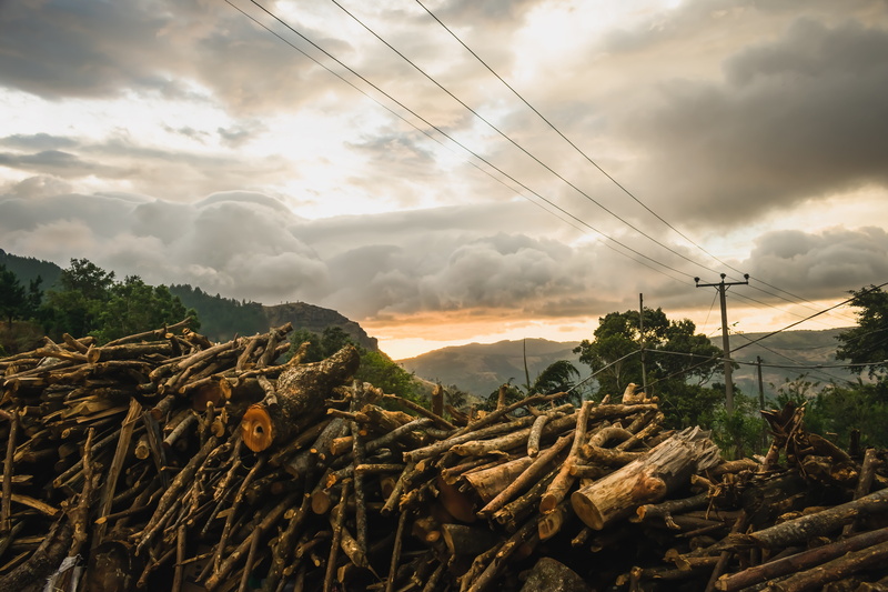 horizontal plane, nature, plant, cable, panoramic, day, dawn, industry, no people, outdoors, sunset, non-urban scene, power supply, dusk, landscape, summer