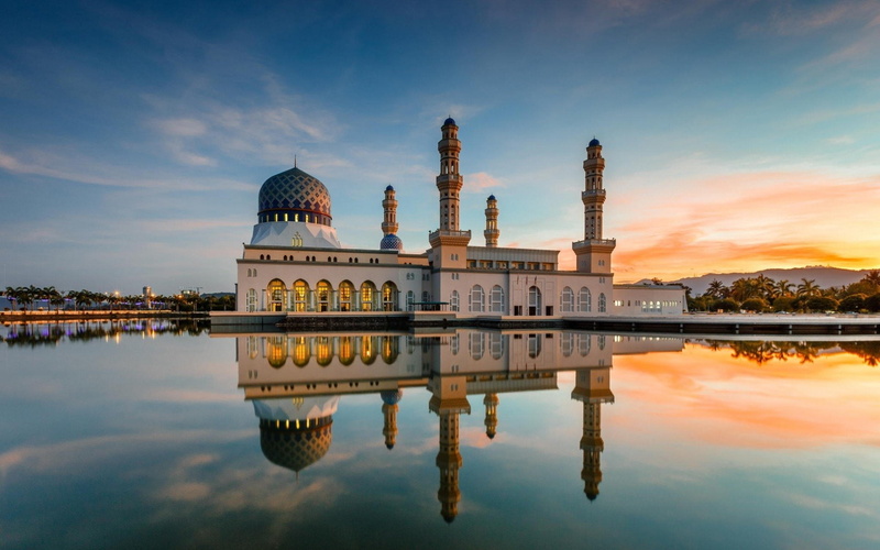 1080P, Mosques, Kota Kinabalu City Mosque