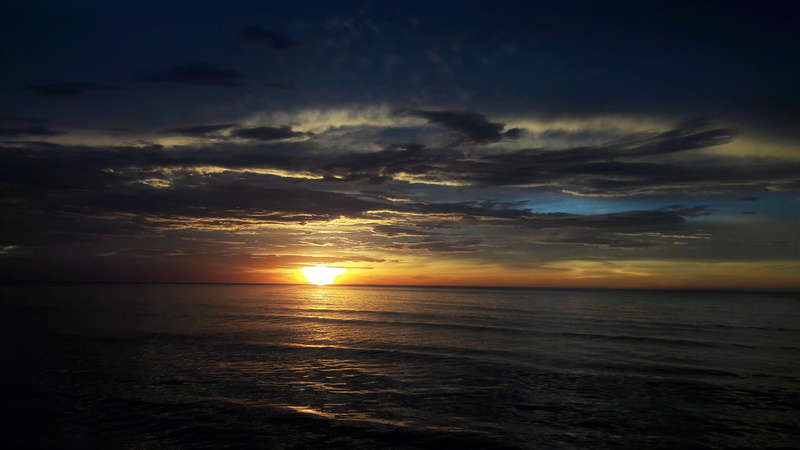 orange color, beach, landscape, scenics - nature, seascape, sky, kota kinabalu, sun, horizon over water, sunlight, water, sunset, no people, 4K, sea, dramatic sky