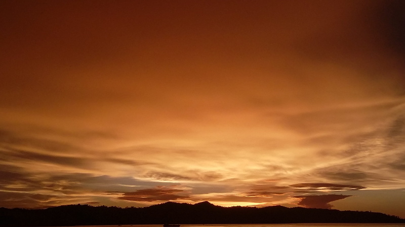 tranquil scene, 2K, environment, overcast, orange color, ominous, power in nature, storm cloud, kota kinabalu, cloud - sky, sunset, scenics - nature, sky