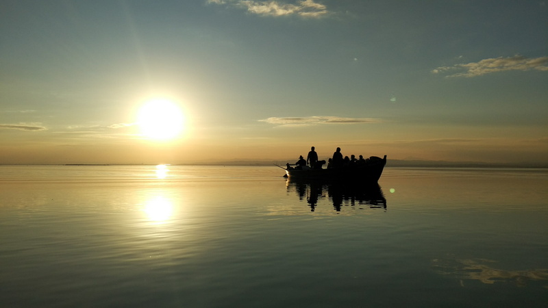 albufera, cloud - sky, outdoors, tranquility, horizon over water, valencia, sea, sunset, boat, beauty in nature, tranquil scene, el palmar, sun, 4K, waterfront