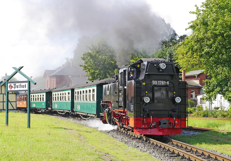 4K, operation of the museum, train - vehicle, steam, outdoors, on the move, small ground, track, nostalgic, narrow gauge railway, mecklenburg western pomerania