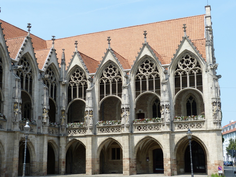 place of worship, city, 4K, pillar, lower saxony, braunschweig, outdoors, stuetztpfeiler, facade, built structure, the past, arched, tourism, arcades