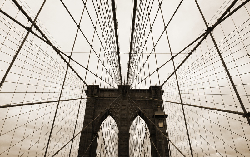 travel destinations, outdoors, ny, day, nyc, usa, arch, top, east river bridge, low angle view, us, nature, brooklyn, suspension bridge, 4K, steel cable