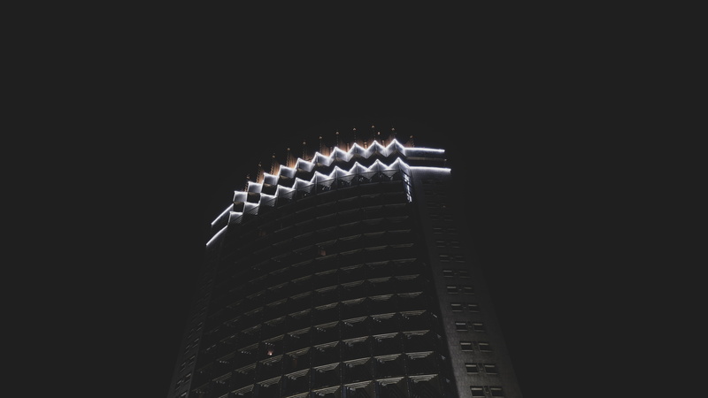 izza, white, building, black, 5K, izzamuzzic, city, noir