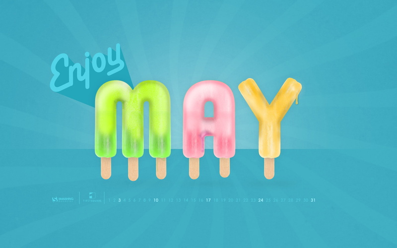 green color, blue, calendar, blue background, close-up, indoors, large group of objects, plastic, yellow, enjoy, 2K, capital letter, no people, text, may