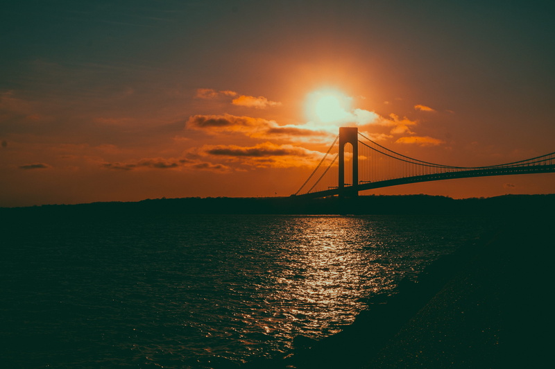 sky, nature, bridge - Man Made Structure, cloud - sky, uSA, verrazano bridge, river, famous Place, golden, connection, engineering, sea, california, san Francisco County