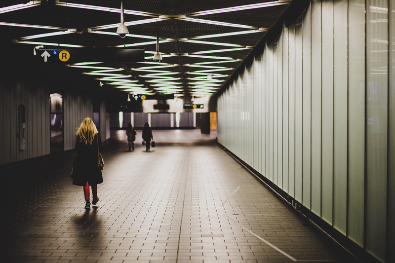 footpath, mta, architecture, photo, subway, flooring, street, indoors, transportation, architectural column, united states, fulton st, underground walkway