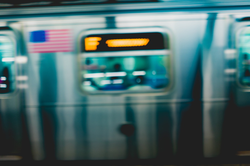 transportation, motion, blur, new york, illuminated, mta, united states, subway, no people, train - vehicle, 2nd avenue, window, flag, public transportation