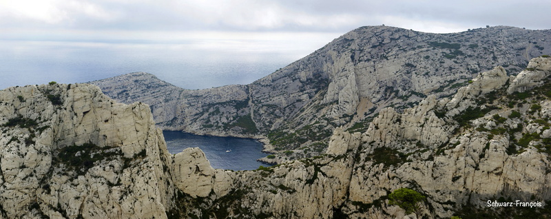 sea, sky, panoramic, land, scenics - nature, travel destinations, beauty in nature, tranquil scene, environment, mountain peak, de, mountain, calanque
