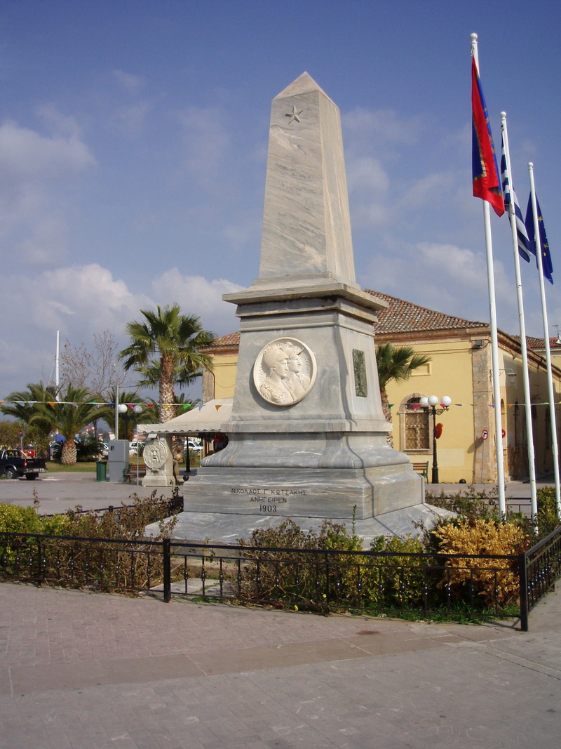 Philellinon Square, building, obelisk, no people, philellinon, Greece, famous Place, plant, morea, tree, photos, Square, greece, Monument, nature, expedition