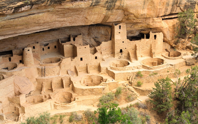 rock, rock formation, outdoors, leafed, history, solid, mesa verde, usa, climate, ruin, old ruin, nature, ancient, pueblo, colorado, arid climate, archaeology