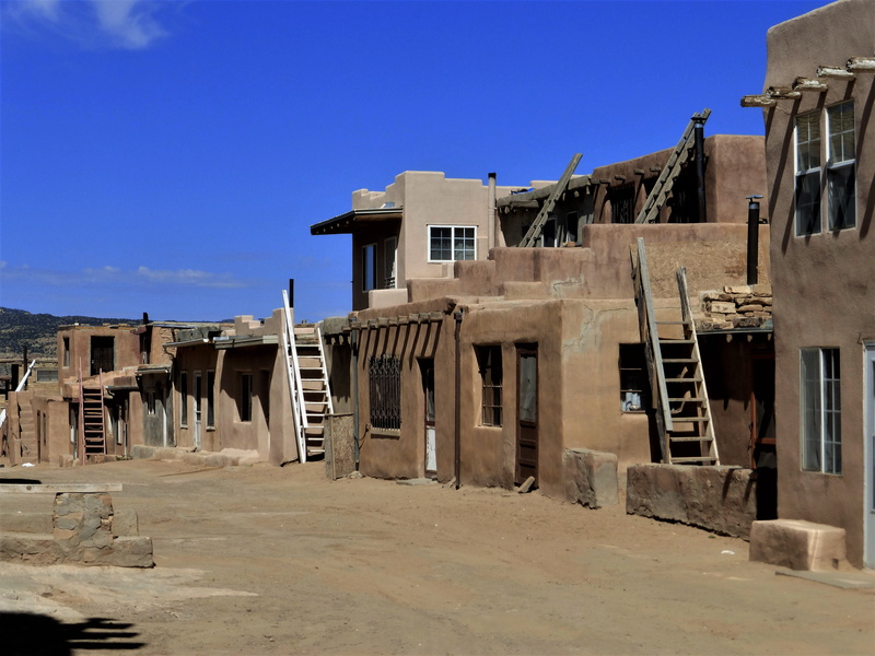the past, ruined, no people, architecture, old, house, building, usa, day, pueblo, sunlight, building exterior, residential district, 4K, indian, architectural column