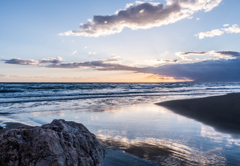 mijas costa, cabopino, sunset, malaga, horizon, nature, dusk, land, beach, beauty in nature, water, idyllic, horizon over water, scenics, rocks, 4K, non-urban scene