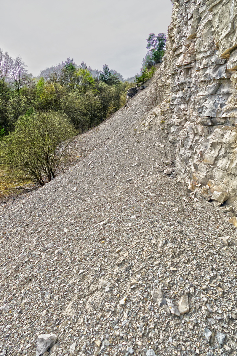 solid, lines, mountain, no people, erosion, rocks, scenics - nature, non-urban scene, landscape, crumbled off, scree, dry, stone, decay, steinig, tranquil scene