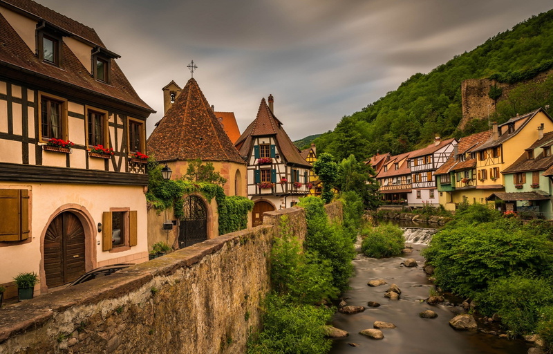 France, Kaysersberg, 1080P, Village, Man Made