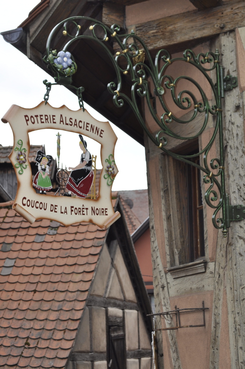Sign, low angle view, built structure, Kaysersberg, Switzerland, western script, metal, swiss sign, representation, architecture, residential district