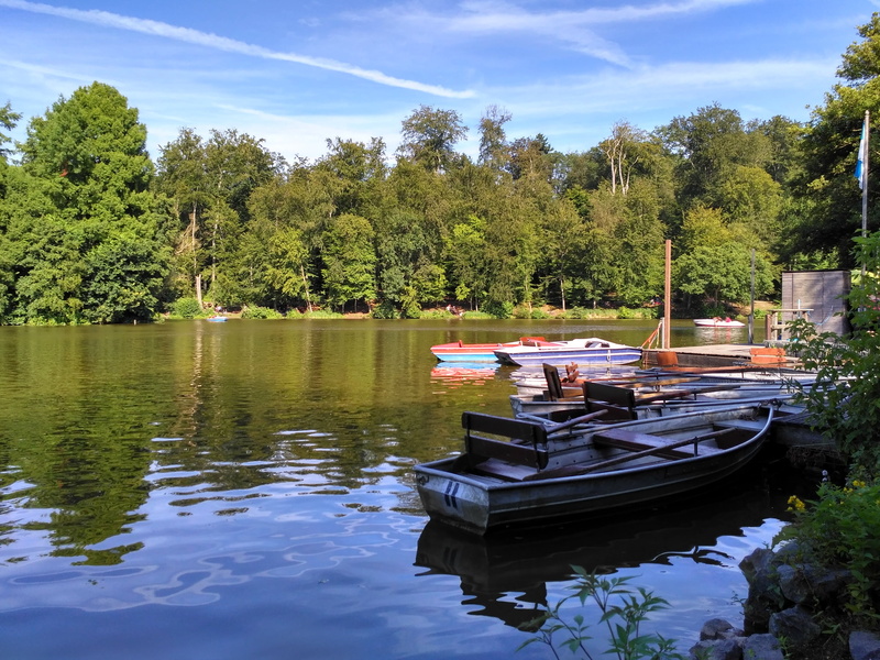 hesse, moored, river, beauty in nature, plant, pond, darmstadt, tranquility, germany map, sky, lake, more, nautical Vessel, weekend, germany, growth, tree