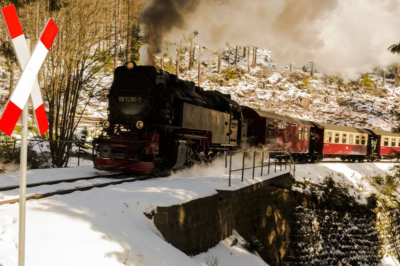 built structure, city, cloud - sky, railway, water, resin, no people, steam locomotive, land vehicle, boulder, snow, 4K, mode of transportation, nostalgia