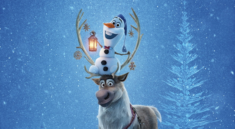 deer, cold temperature, olafs frozen adventure  download best hd, christmas, holiday - event, fun, sky, winter, snow, nature, animal, reindeer, decoration