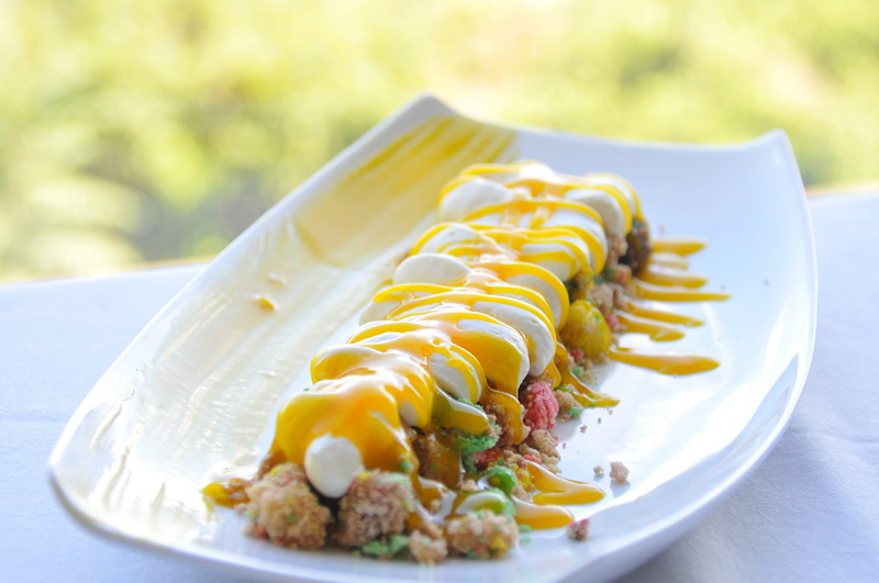 vegetables, sauce, slice, ready-to-eat, focus on foreground, meal, desser, close-up, day, yellow, wellbeing, snack, no people, outdoors, mustard, crockery