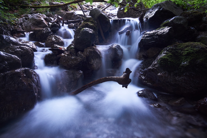 scenics - nature, bach, falling water, white water, hiking, rock - object, flowing water, tree, outdoors, waterfall, gorge, motion, blurred motion, beauty in nature