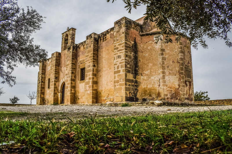 spirituality, ruined, orthodox, grass, no people, nature, architecture, outdoors, tree, cloud - sky, building exterior, ayios georgios arperas, the past
