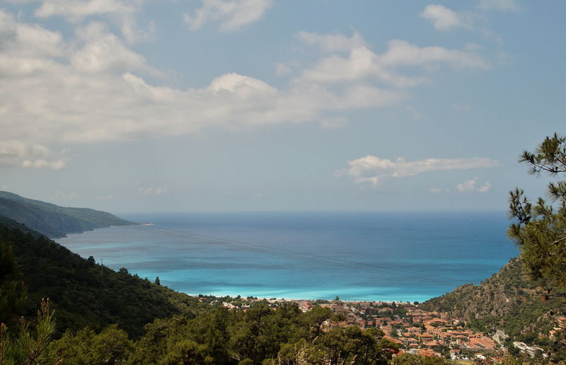 sea, cloud - sky, no people, the view from above, day, horizon over water, non-urban scene, sky, nature, birds eye view, water, marmaris, turkey, horizon