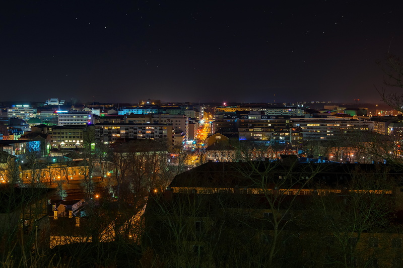 settlement, water, residential district, building, sky, plant, astronomy, night, built structure, nature, no people, space, city, cityscape, town, scenics - nature
