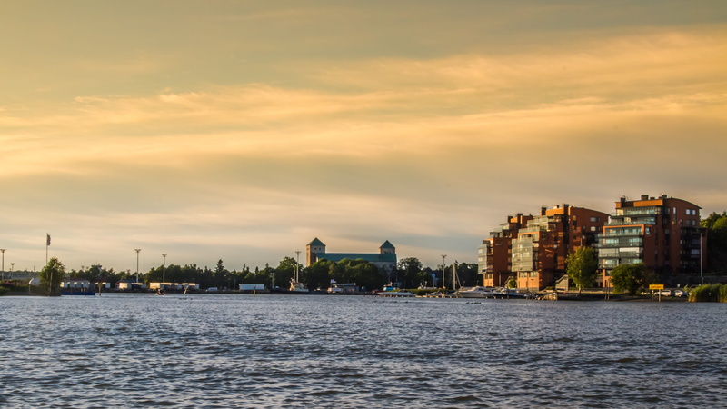 skyscraper, 4K, water, cloud - sky, cityscape, waterfront, city, building, boat, beauty in nature, evening, sunset, urban skyline, harbor, castle, built structure