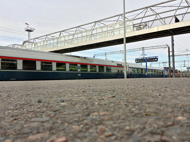 connection, traffic, railway, railroad track, finland, transportation, track, built structure, train, walking bridge, pedestrian bridge, rail transportation