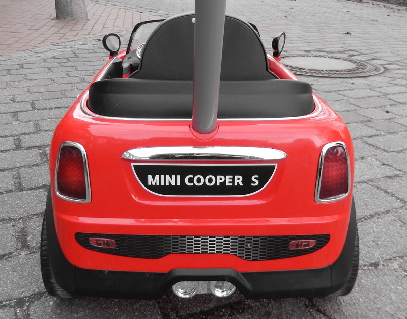children, wheel, orange color, close-up, street, communication, no people, children toys, mini cooper, land Vehicle, city, day, transportation, outdoors