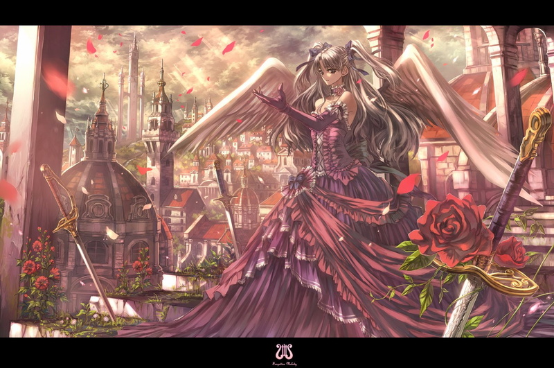 arts culture and entertainment, Anime, representation, city, Original, carousel, outdoors, leisure activity, transfer print, building exterior, creativity