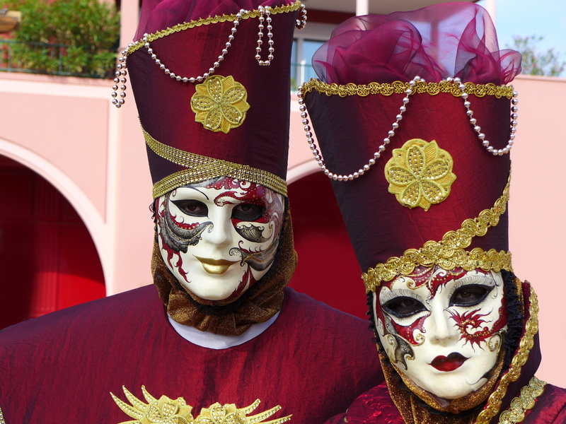 art and craft, obscured face, outdoors, representation, masks, portrait, carnival of venice, celebration, close-up, 2K, person, masquerade, human representation