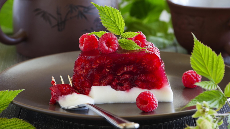 dessert, cake, freshness, mint leaf - culinary, sweet food, raspberry, cheesecake, fruit, indulgence, fruitcake, baked, berry fruit, healthy eating, 4K