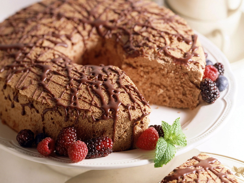 sweet Food, baked pastry item, food, chocolate, glazed food, unhealthy eating, slice, breakfast, berry fruit, plate, cake, chocolate cake, dessert, cream