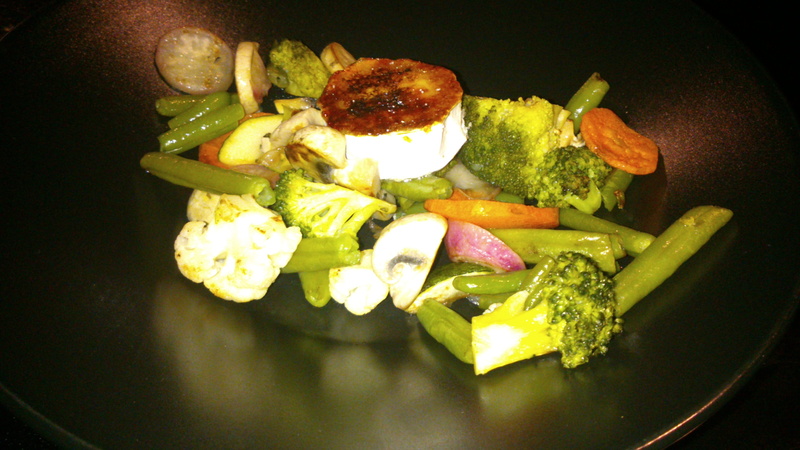 indoors, indian food, zucchini, healthy eating, ready-to-eat, fruit, vegetable, meat, pepper, black background, broccoli, dish, chopped, freshness, wellbeing